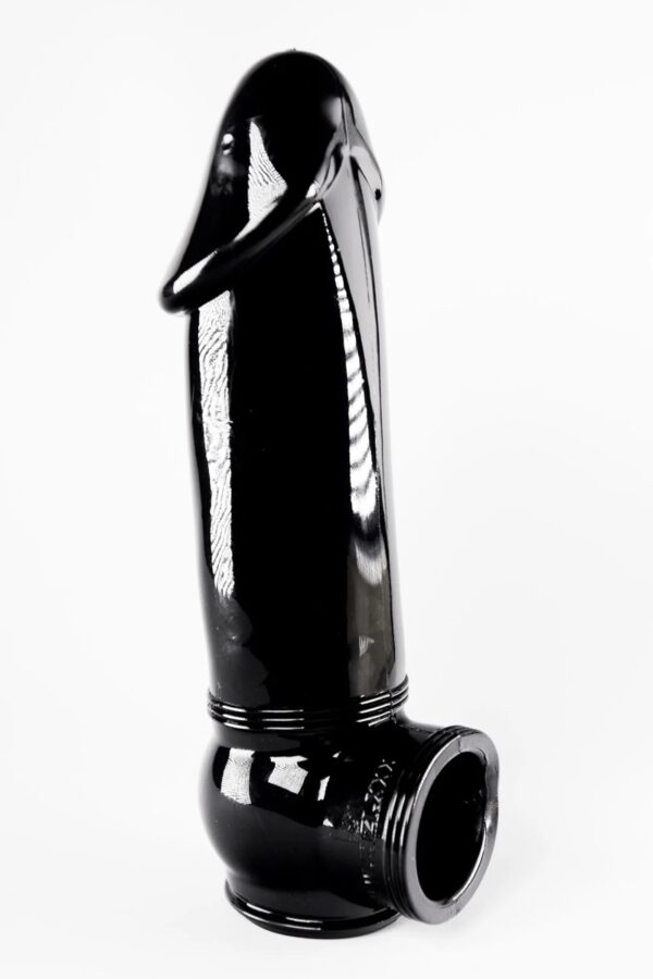 Gaine de pénis semi-réaliste noire 19×4,5 cm – Zizi - 94edenstreet.com - sexshop en ligne