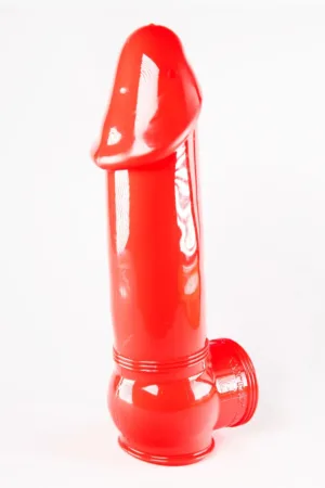 Gaine de pénis semi-réaliste rouge 19×4,5 cm – Zizi - 94edenstreet.com - sexshop en ligne