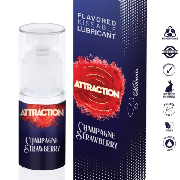 Lubrifiant embrassable parfum vin pintillant et fraise – Attraction
