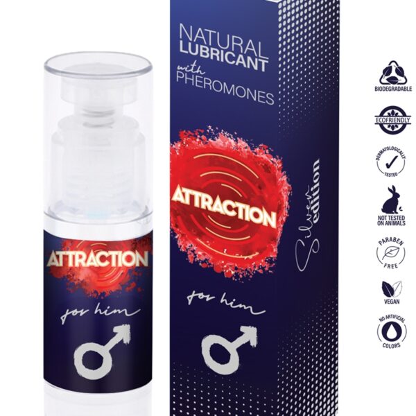 Lubrifiant naturel aux phéromones pour homme – Attraction