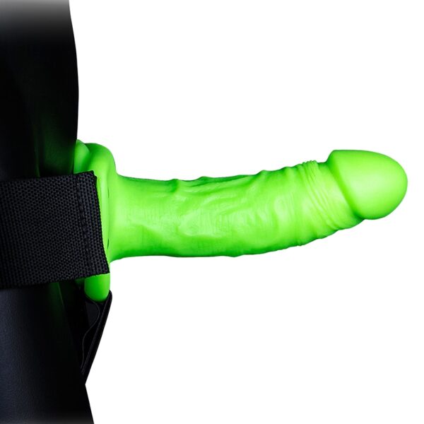 Gode-ceinture creux phosphorescent  18cm – Ouch