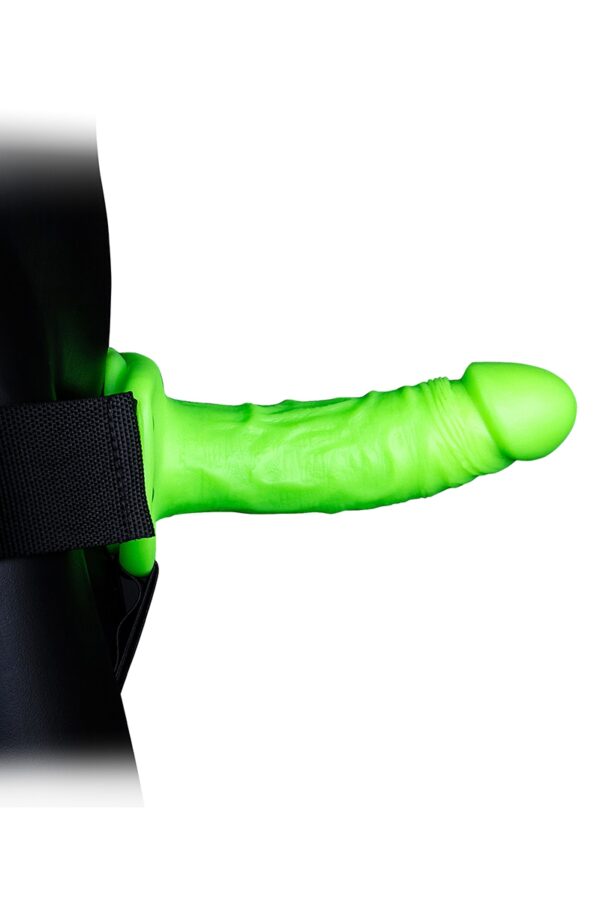 Gode-ceinture creux phosphorescent  18cm – Ouch - 94edenstreet.com - sexshop en ligne
