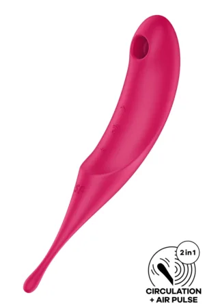 stimulateur Twirling Pro rouge – Satisfyer - 94edenstreet.com - sexshop en ligne