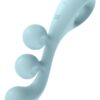 Multi-vibromasseur Tri Ball 2 bleu – Satisfyer - 94edenstreet.com - sexshop en ligne