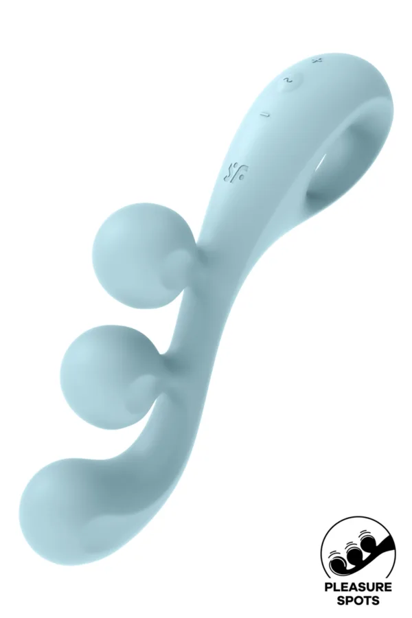 Multi-vibromasseur Tri Ball 2 bleu – Satisfyer - 94edenstreet.com - sexshop en ligne
