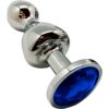 Plug bijou Lollypop bleu L – Wooomy - 94edenstreet.com - sexshop en ligne