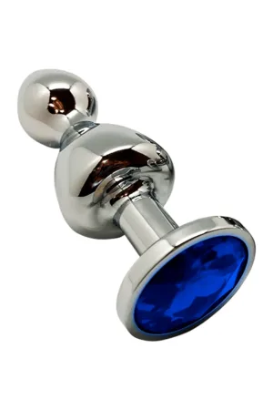 Plug bijou Lollypop bleu L – Wooomy - 94edenstreet.com - sexshop en ligne