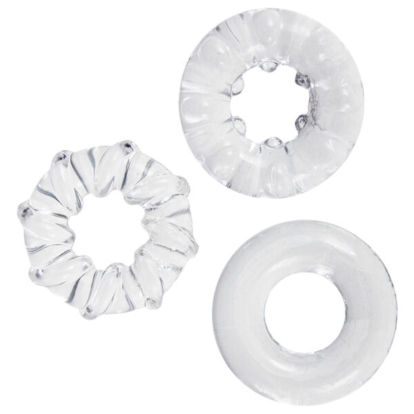 3 cockrings transparents – Litolu