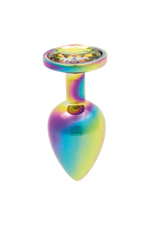 Plug bijou arc-en-ciel L – Litolu - 94edenstreet.com - sexshop en ligne