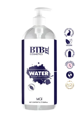 Lubrifiant base eau 1 litre – BTB - 94edenstreet.com - sexshop en ligne