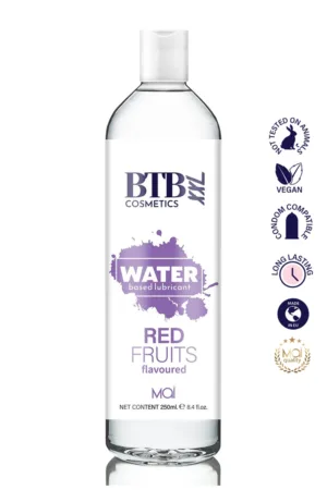 Lubrifiant parfumé Fruits rouges 250 ml – BTB - 94edenstreet.com - sexshop en ligne