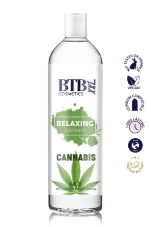 Lubrifiant relaxant au cannabis 250 ml – BTB - 94edenstreet.com - sexshop en ligne