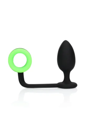 Plug avec cockring phosphorescent – Ouch - 94edenstreet.com - sexshop en ligne