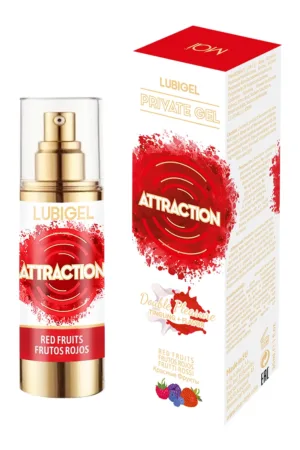 Lubrifiant stimulant fruits rouges – Attraction - 94edenstreet.com - sexshop en ligne