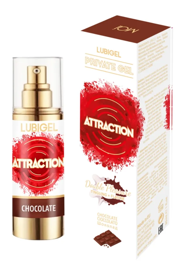 Lubrifiant stimulant chocolat – Attraction - 94edenstreet.com - sexshop en ligne