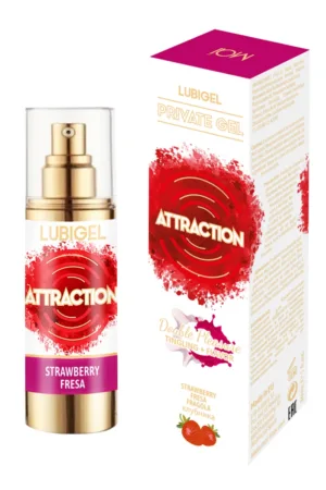 Lubrifiant stimulant fraise – Attraction - 94edenstreet.com - sexshop en ligne