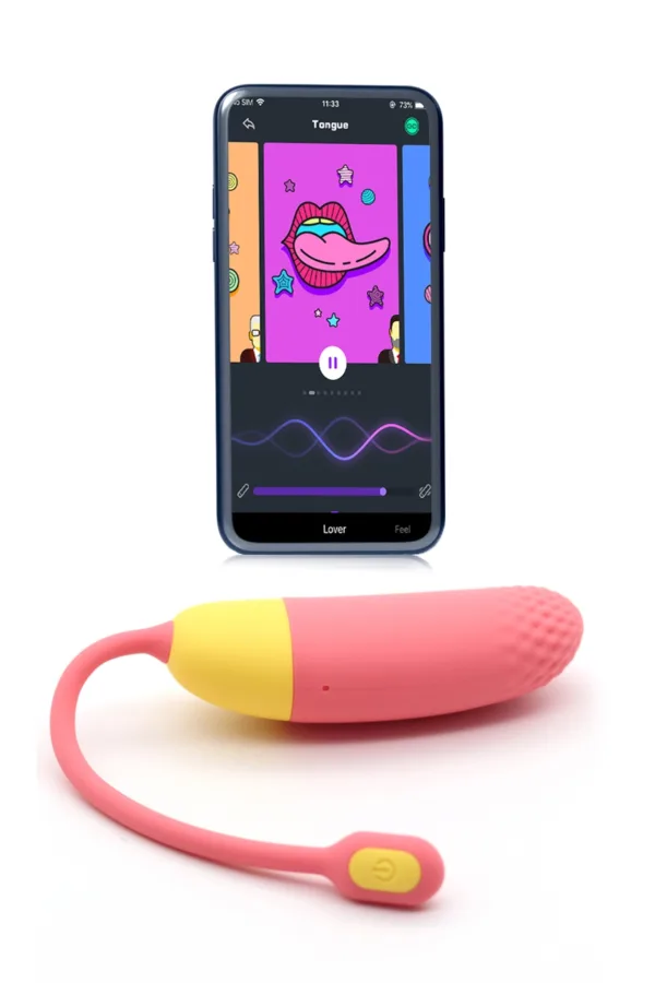 Oeuf vibrant connecté Magic Vini Orange – Magic Motion - 94edenstreet.com - sexshop en ligne