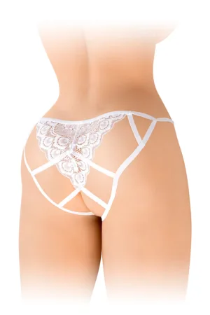Culotte ouverte Zoé blanche – Fashion Secret - 94edenstreet.com - sexshop en ligne
