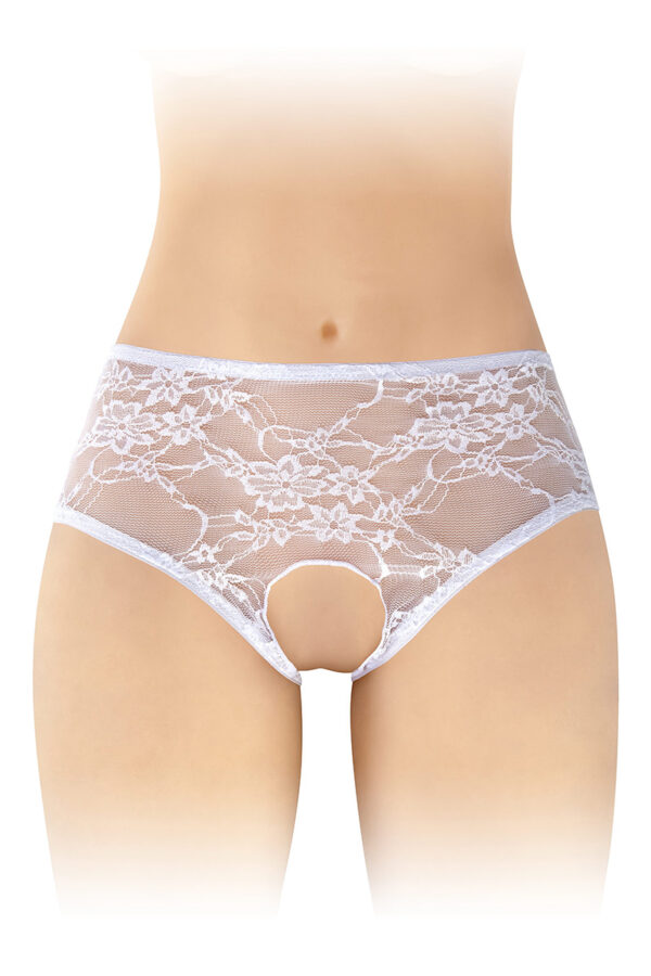 Culotte ouverte blanche Amanda – Fashion Secret - 94edenstreet.com - sexshop en ligne