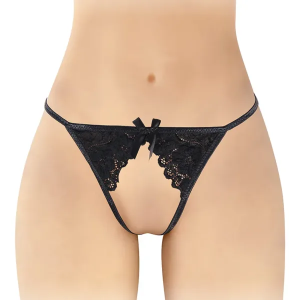 String ficelle ouvert Sandra noir – Fashion Secret