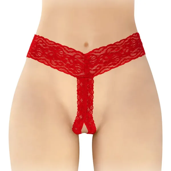 String ouvert Anita rouge – Fashion Secret