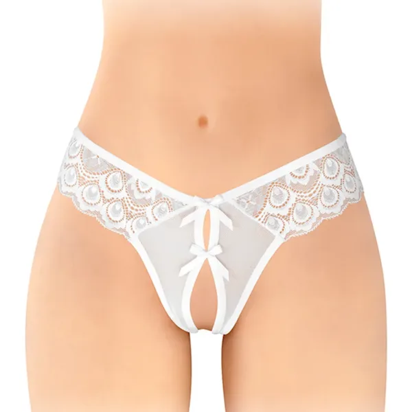 String ouvert Alicia blanc – Fashion Secret