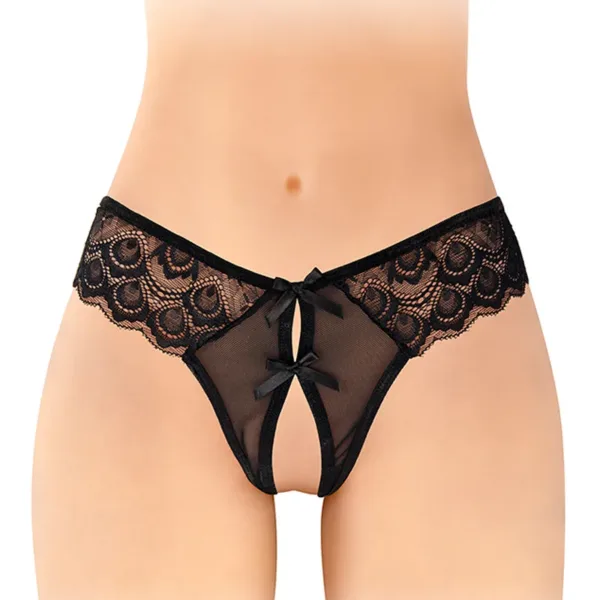 String ouvert Alicia noir – Fashion Secret