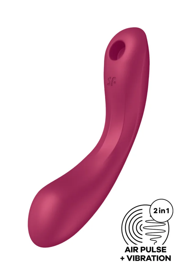 Stimulateur Curvy Trinity 1 bordeaux – Satisfyer - 94edenstreet.com - sexshop en ligne