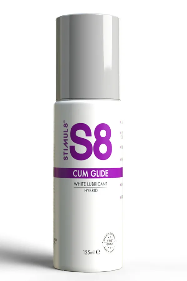 Lubrifiant hybride S8 effet sperme 125ml - 94edenstreet.com - sexshop en ligne