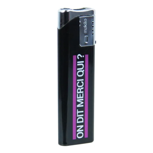 Briquet noir Jacquie et Michel