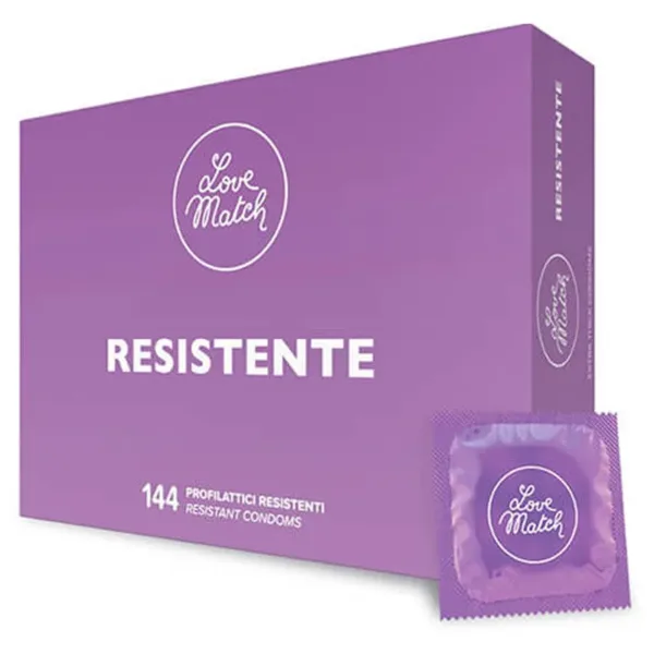 144 Préservatifs résistants Love Match