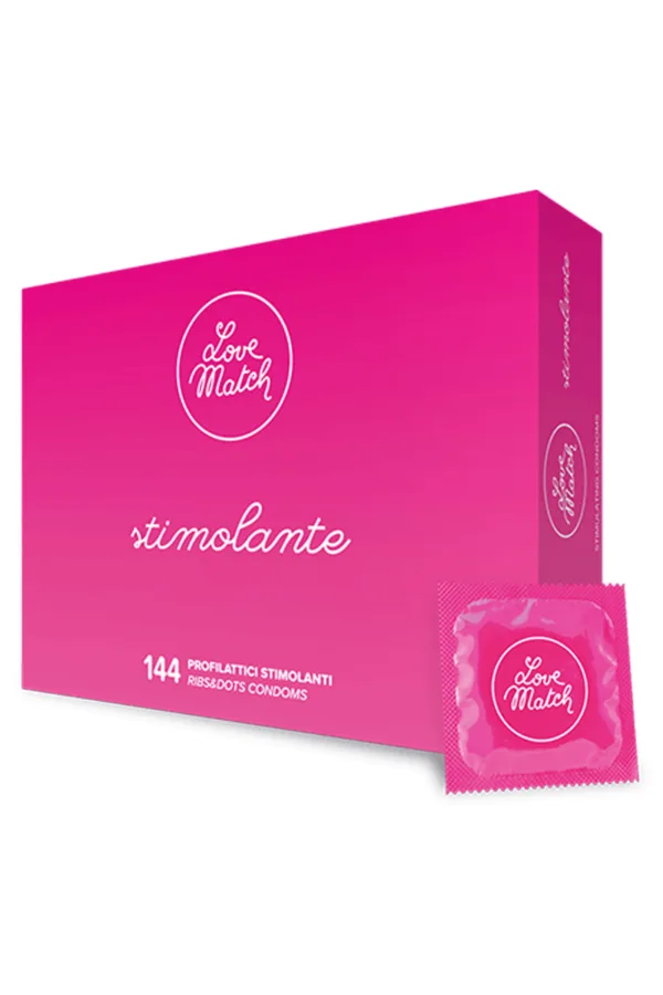 144 Préservatifs texturés Love Match - 94edenstreet.com - sexshop en ligne