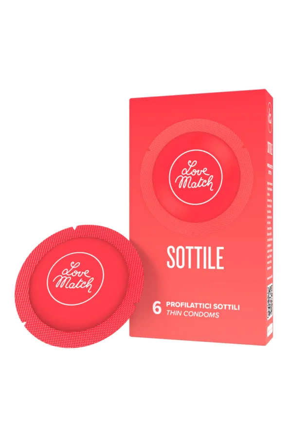 6 Préservatifs fins Love Match - 94edenstreet.com - sexshop en ligne