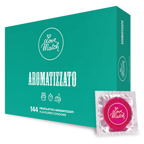 144 préservatifs aromatisés Love Match