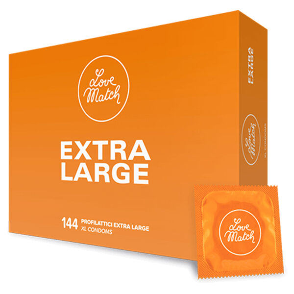 144 préservatifs extra-large Love Match