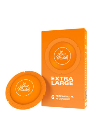 6 préservatifs extra-large Love Match - 94edenstreet.com - sexshop en ligne