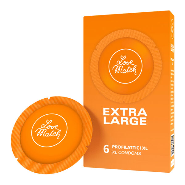 6 préservatifs extra-large Love Match