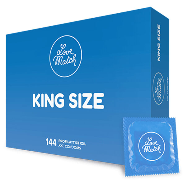 144 Préservatifs King size Love Match