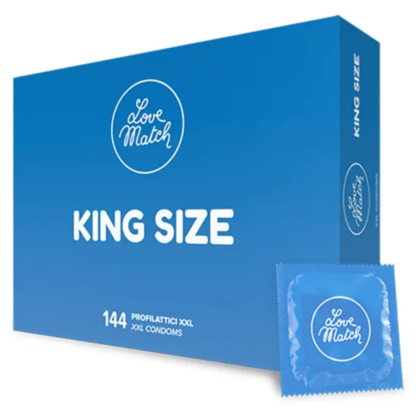 144 Préservatifs King size Love Match