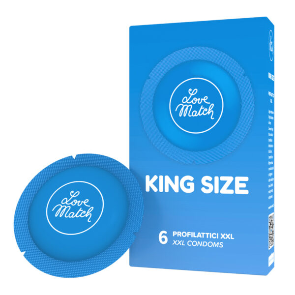 6 Préservatifs King size Love Match