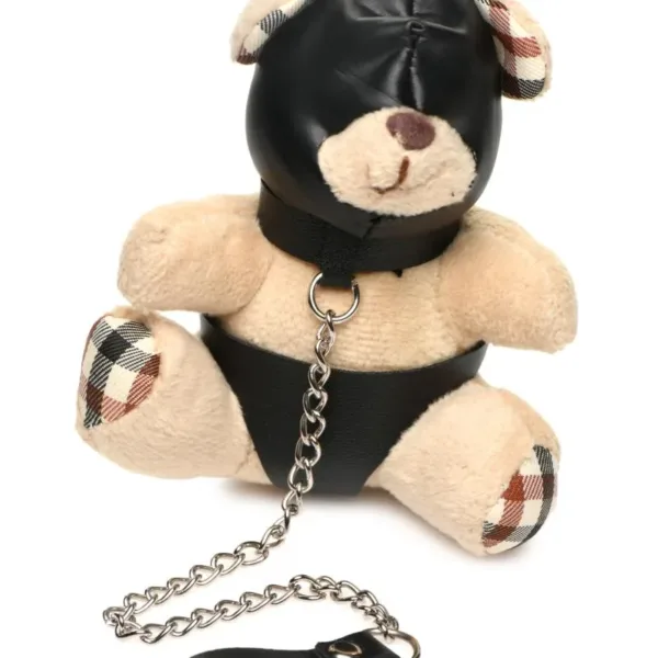Porte-clés Teddy Bear BDSM avec cagoule