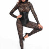 Combinaison corset Enigma F299 dentelle et wetlook - 94edenstreet.com - sexshop en ligne