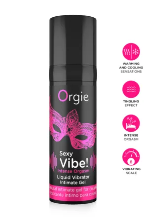 Gel d’excitation Sexy Vibe Intense Orgasm Liquid Vibrator - 94edenstreet.com - sexshop en ligne