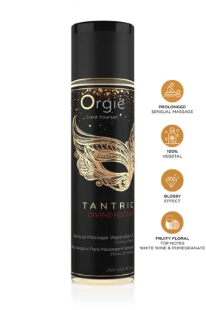 Huile de massage Tantric Divine Nectar - 94edenstreet.com - sexshop en ligne