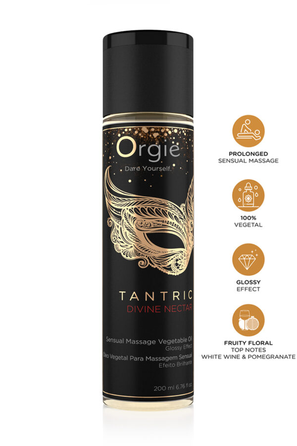 Huile de massage Tantric Divine Nectar - 94edenstreet.com - sexshop en ligne