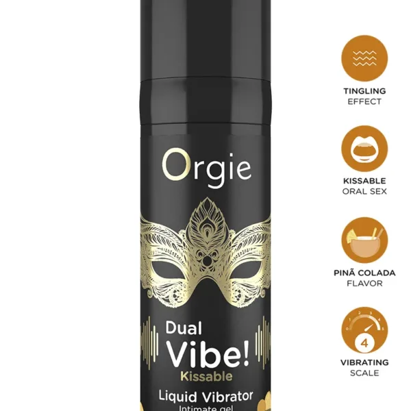 Gel d’excitation Dual Vibe Pina Colada Liquid Vibrator