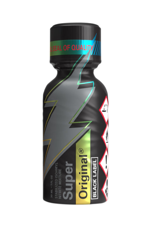 Poppers Super Original Black Label 30ml - 94edenstreet.com - sexshop en ligne