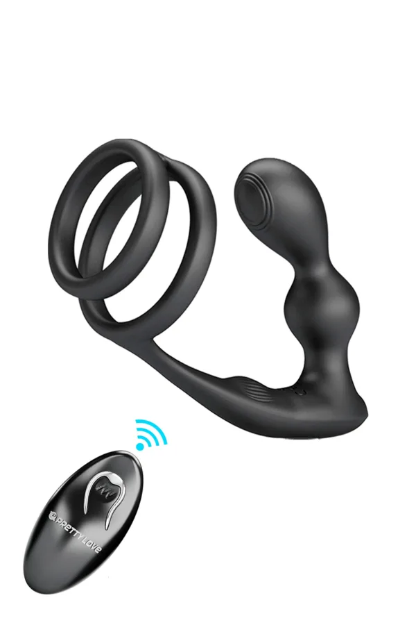Stimulateur de prostate et cockring Marshall - 94edenstreet.com - sexshop en ligne