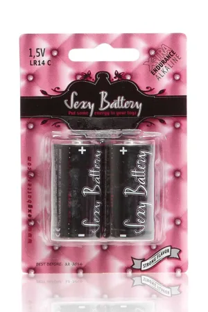 Sexy battery – Piles LR14 x2 - 94edenstreet.com - sexshop en ligne