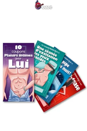 Coupons Plaisirs Intimes pour lui - 94edenstreet.com - sexshop en ligne